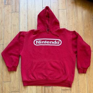 Vintage Nintendo Red Hoodie Size XXL